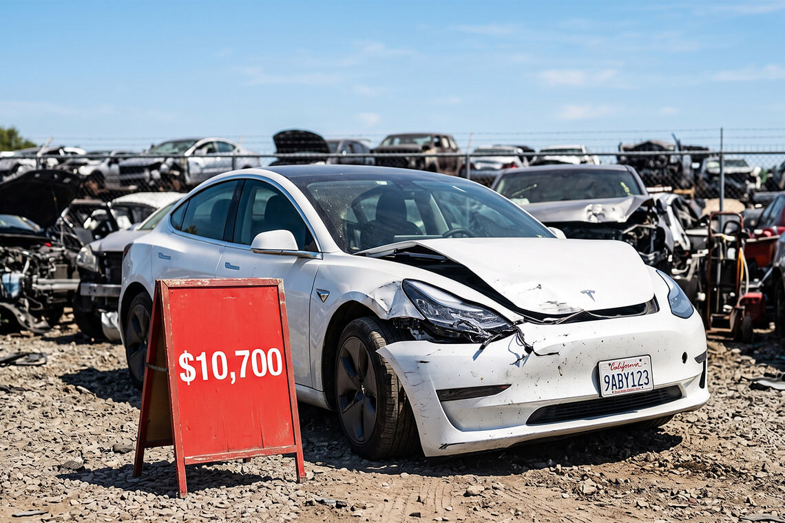Broker Reports on Total Loss EVs