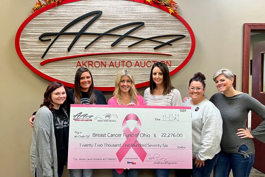 Auctions Raise $22,276 for Breast Cancer